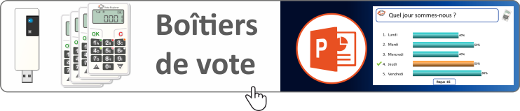 Vote electronique - Boitiers de vote interactif