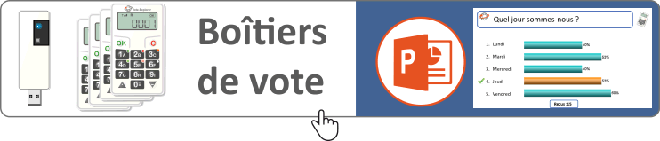 Boitiers de vote interactif